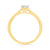 9ct gold single stone diamond ring 0.25ct