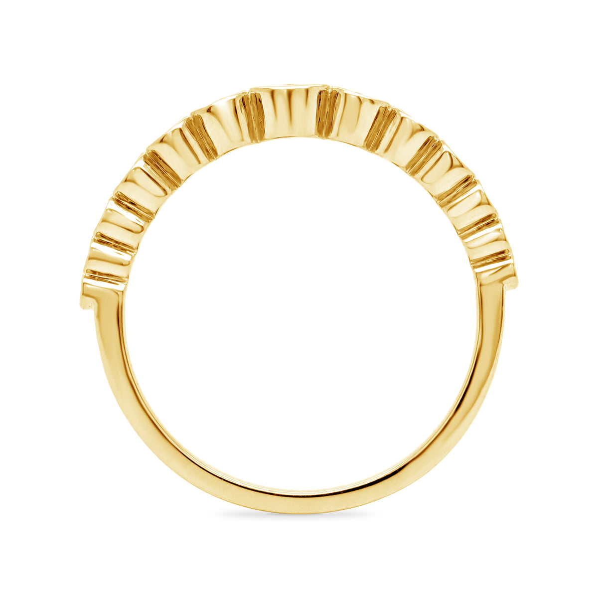 9ct gold 12 stone diamond half eternity ring 0.27ct
