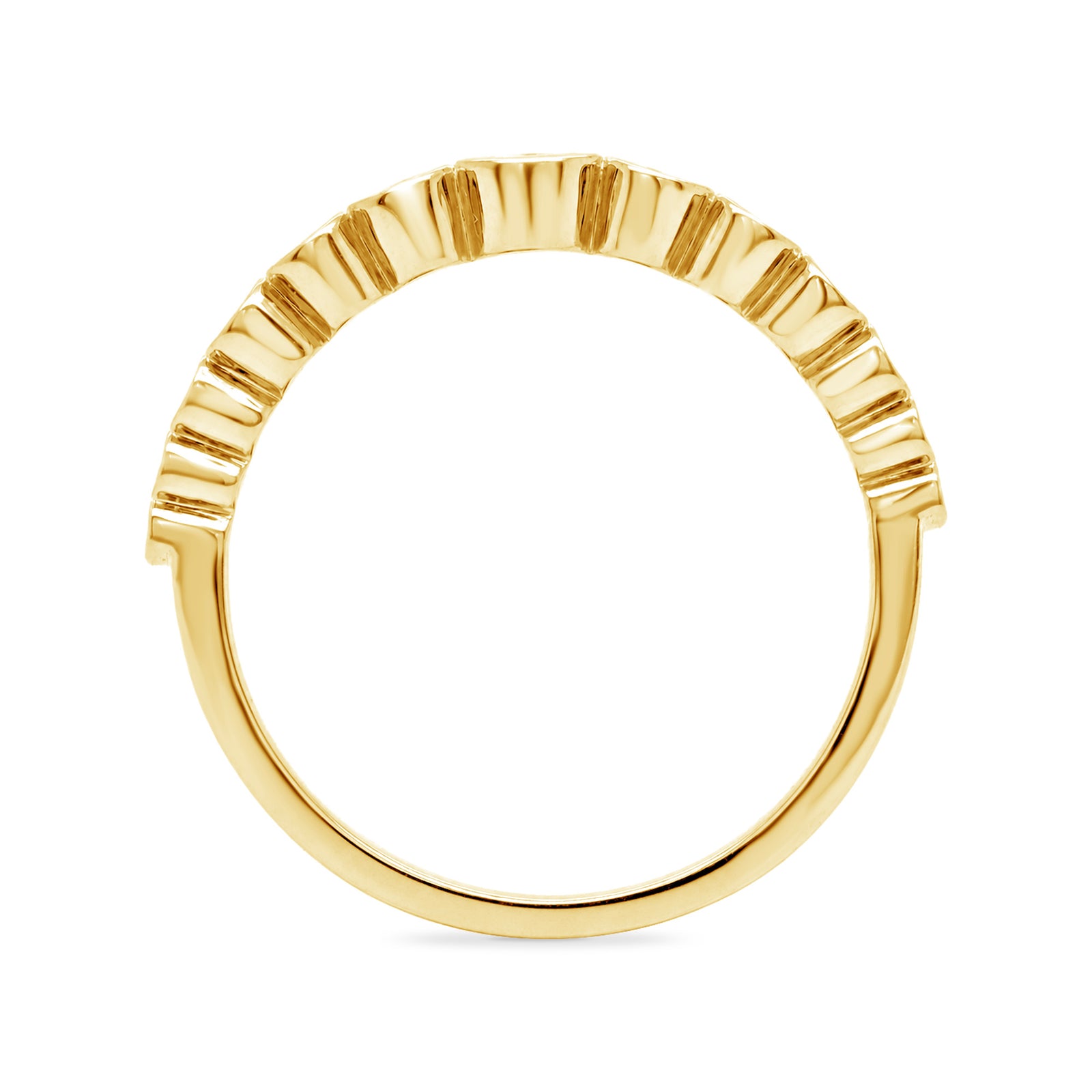 9ct gold 12 stone diamond half eternity ring 0.27ct