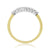 9ct gold claw set diamond wishbone ring 0.25ct