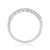 Platinum diamond set half et ring 0.20ct H/Si