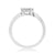 9ct white gold diamond cluster ring 0.50ct