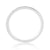 9ct white gold milgrain edge channel set diamond half eternity ring 0.20ct