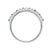 9ct white gold 1.50mm round ruby & diamond half et ring 0.12ct