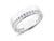 0.50ct channel set brilliant cut full diamond band ring