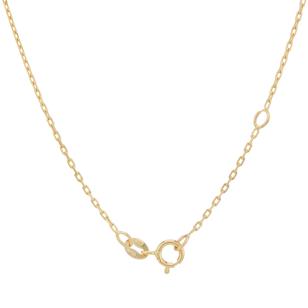 9ct gold 17"/18” d/c trace chain