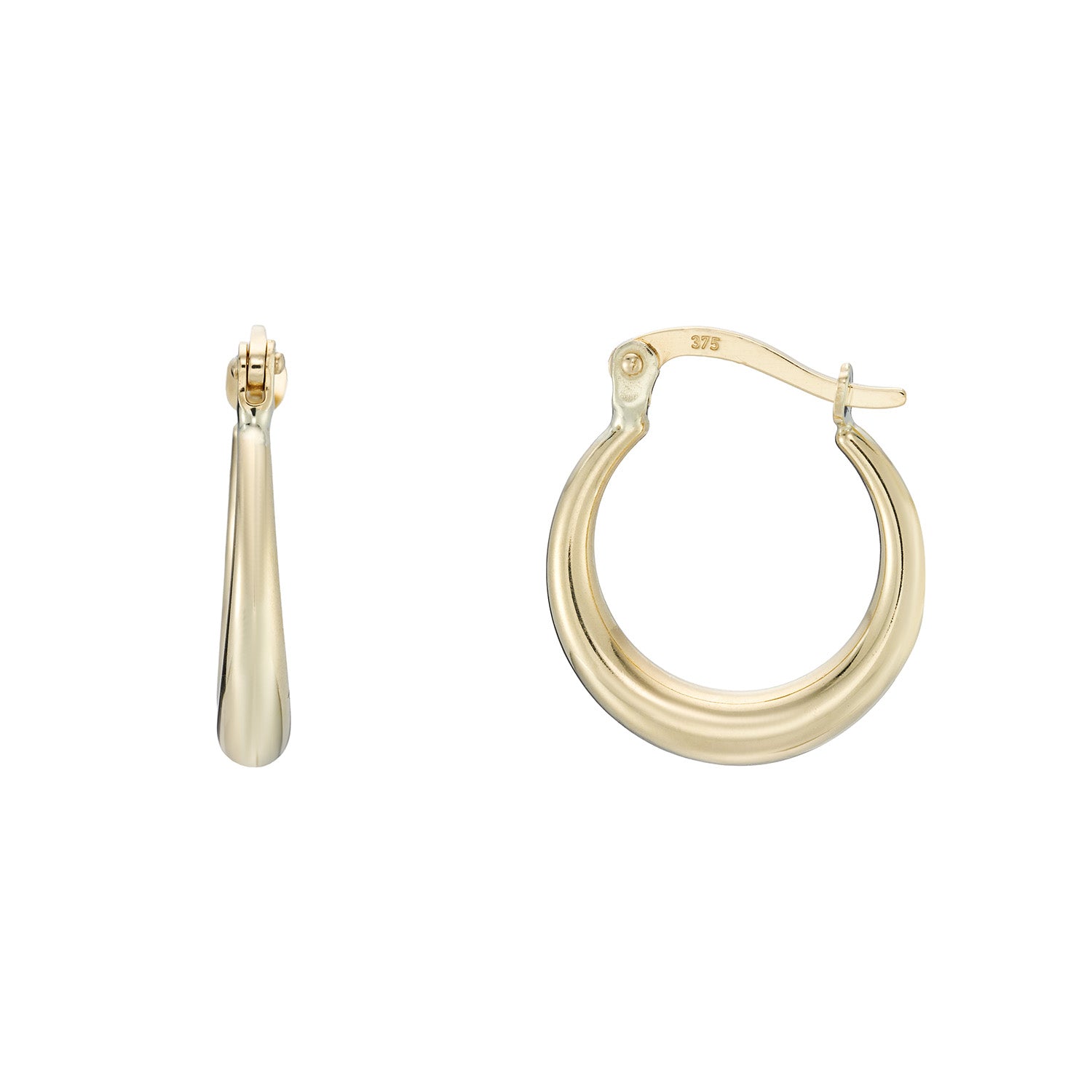 9ct gold creoles