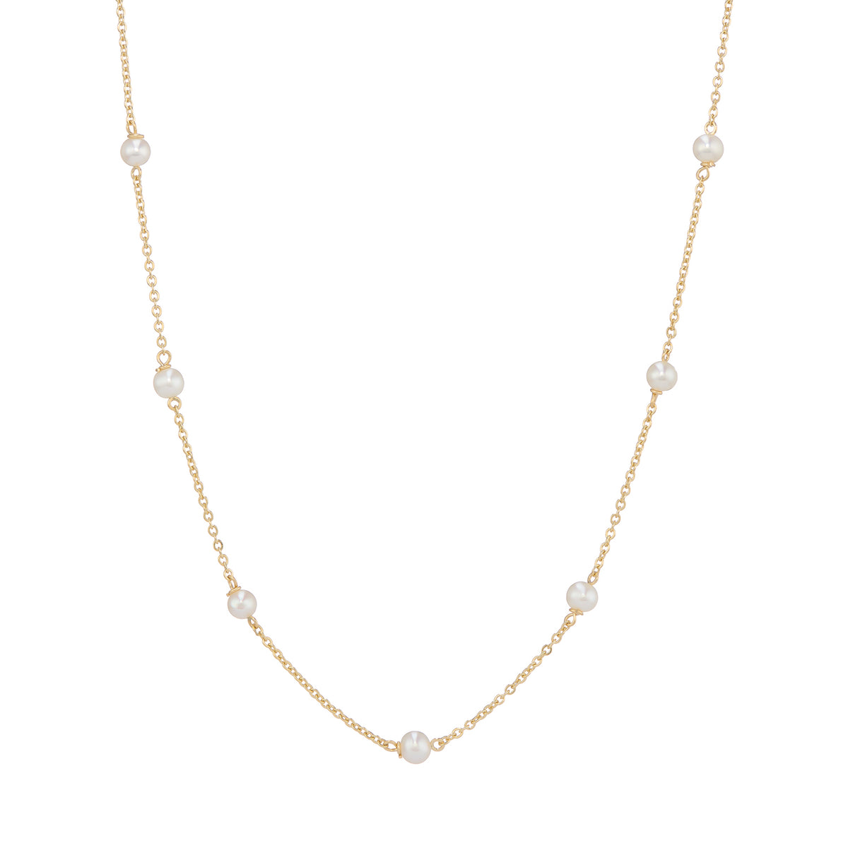 9ct gold 18&quot; Fresh Water Pearl necklace