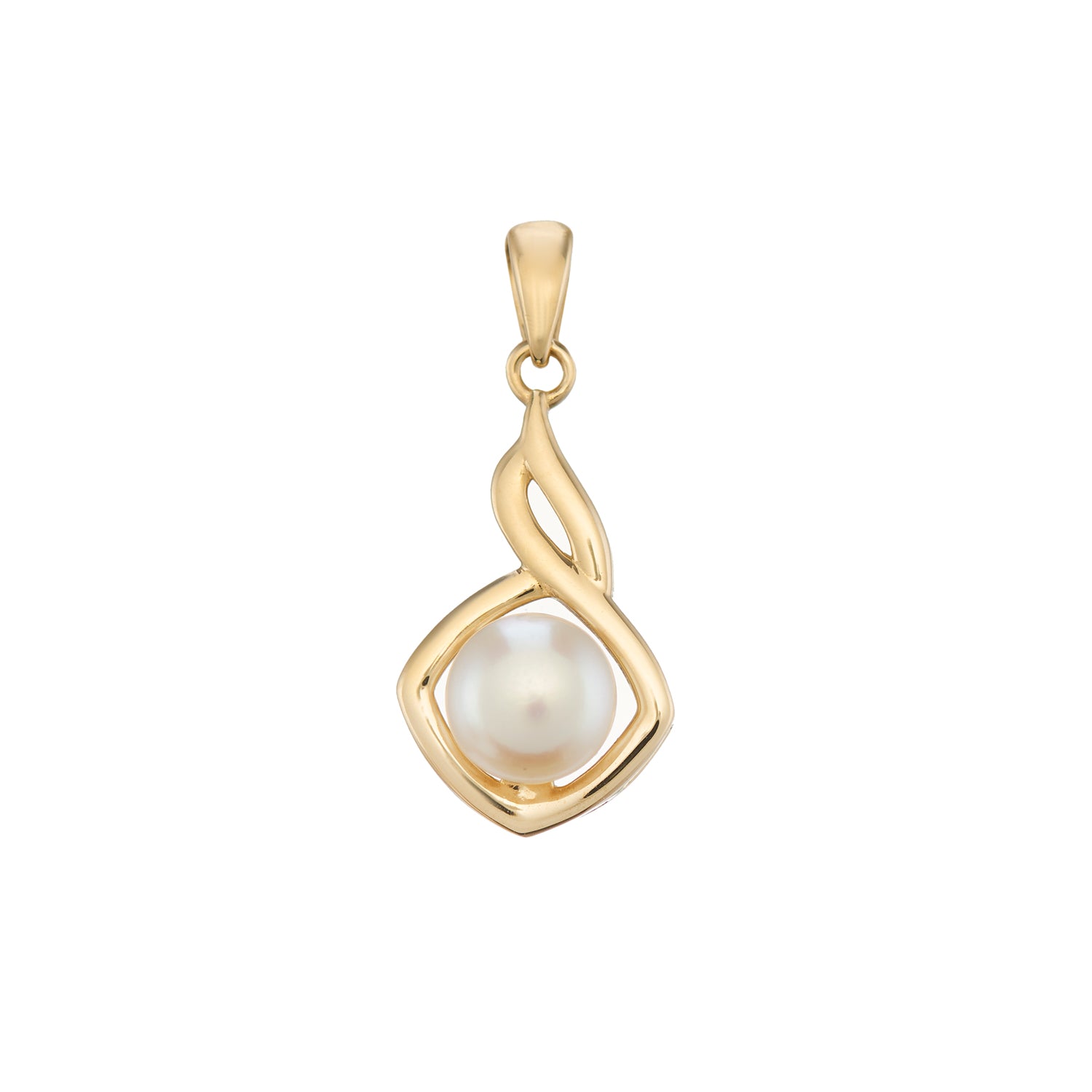 9ct gold fresh water pearl pendant