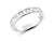 0.75ct channel set brilliant & baguette cut diamond band ring