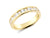 0.75ct channel set brilliant & baguette cut diamond band ring