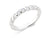 0.50ct bar set brilliant cut diamond band ring