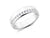 0.25ct channel set brilliant cut diamond band ring