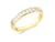 0.50ct channel set princess cut diamond band ring