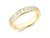 1.00ct channel set princess cut diamond band ring