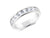 1.00ct channel set brilliant cut diamond band ring