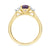 9ct gold 9x7 oval lab created alexandrite & E/VS diamonds ring 0.25cts LG