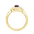 9ct gold 9x7 oval lab created alexandrite & E/VS diamond ring 0.20cts LG
