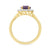 9ct gold 9x7 oval lab created alexandrite & E/VS diamond cluster ring 0.36cts LG