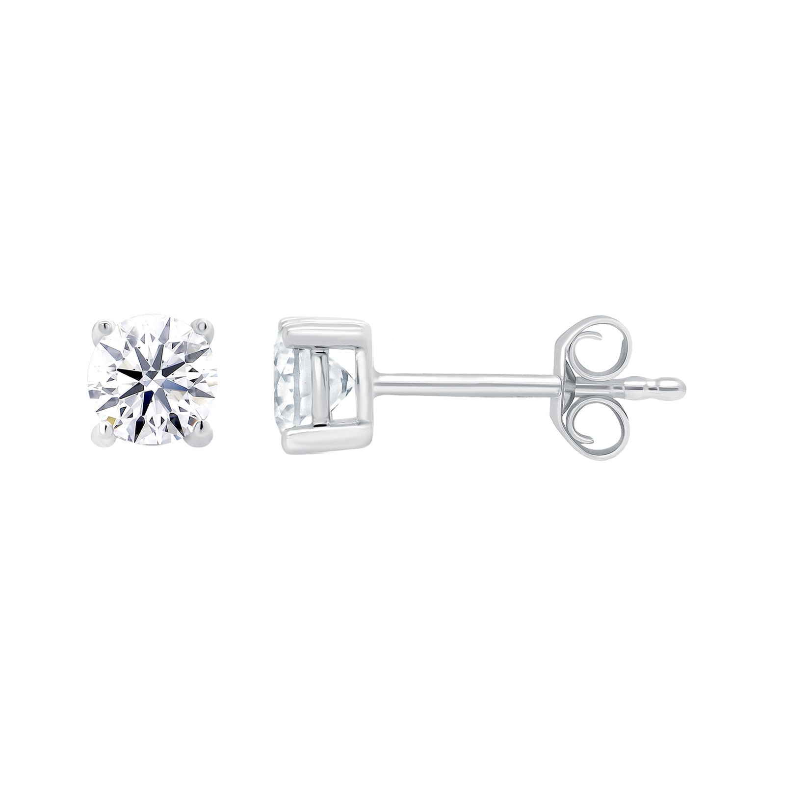 9ct white gold lab grown E/VS Diamond studs 0.50cts LG