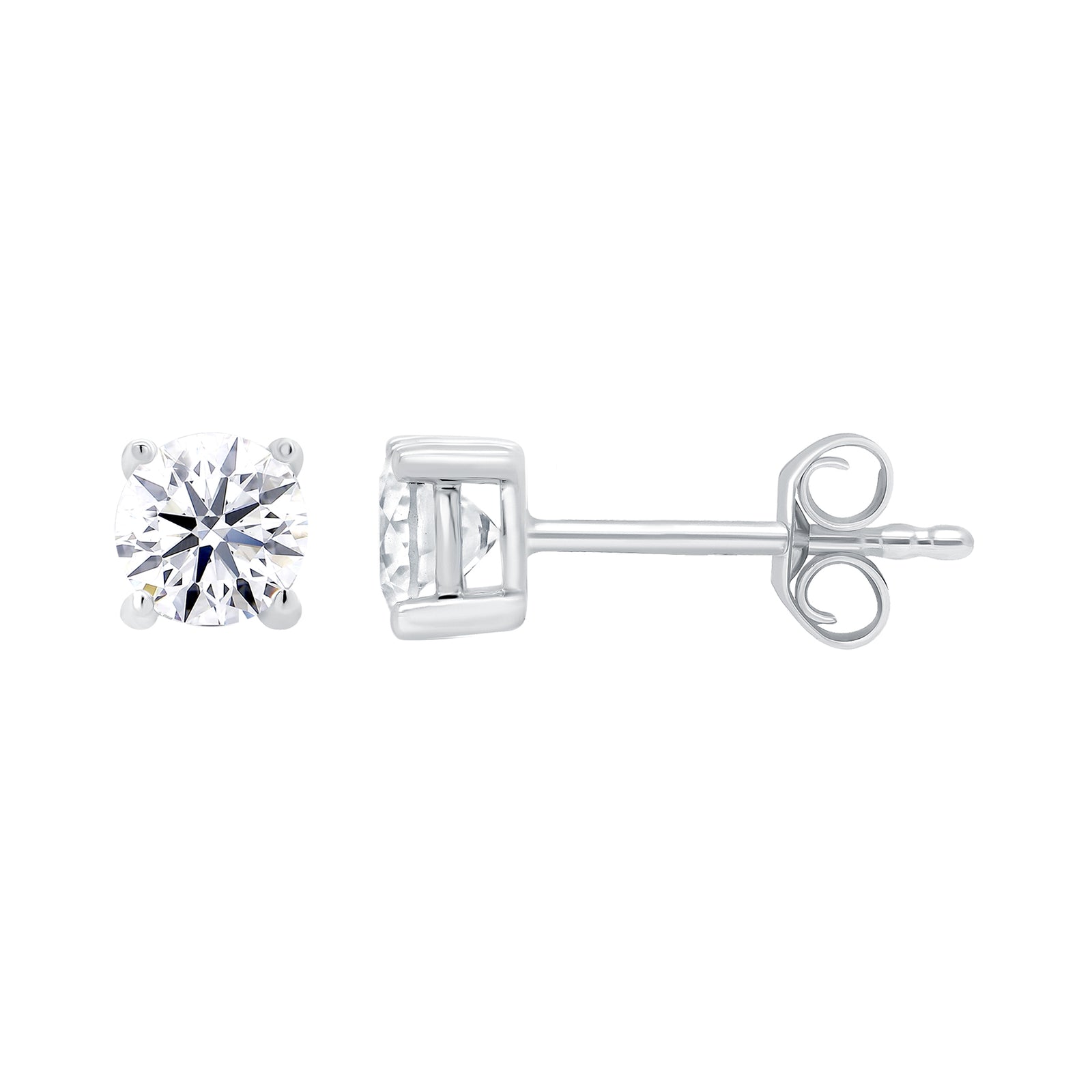 9ct white gold lab grown E/VS Diamond studs 0.75cts LG