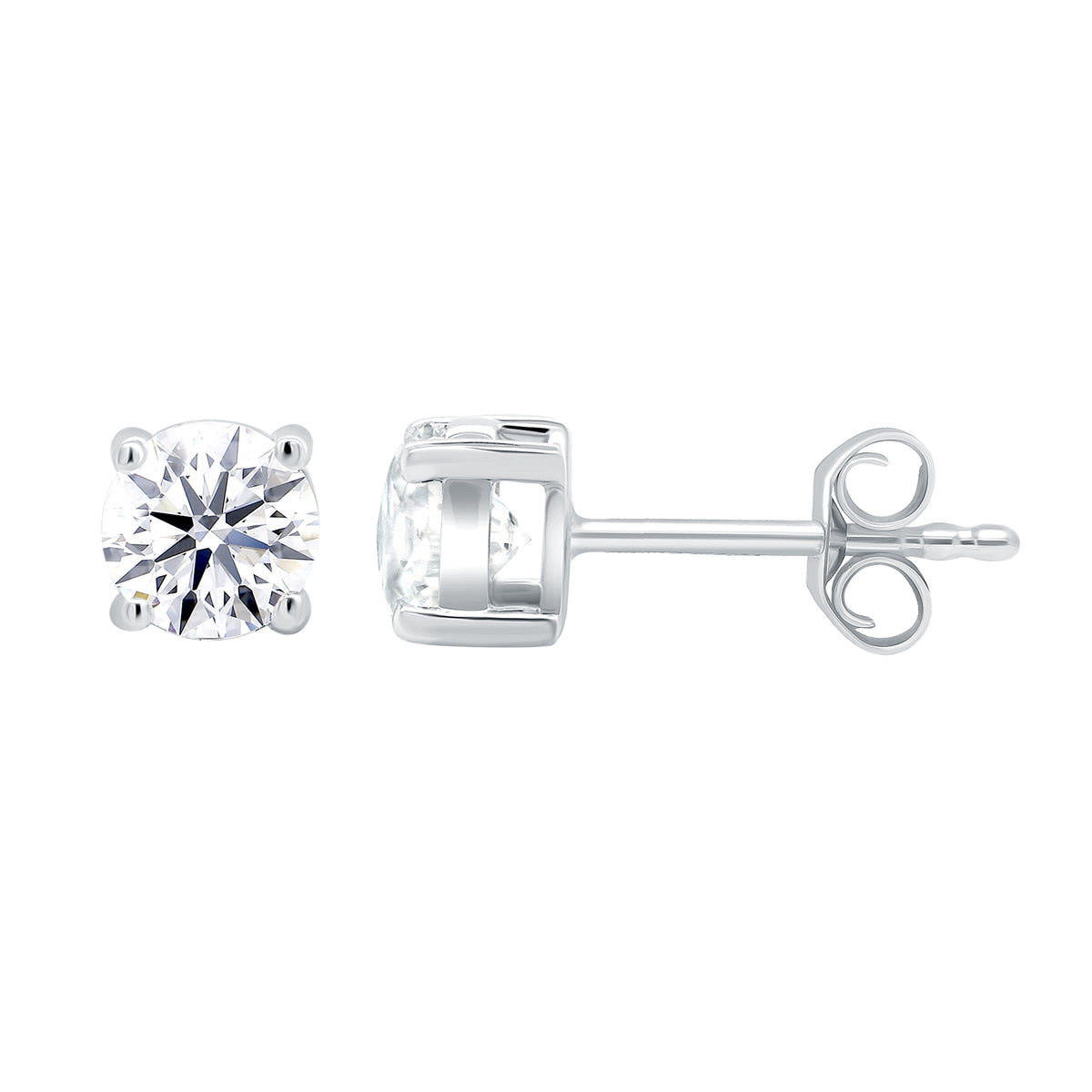 9ct white gold lab grown E/VS Diamond studs 1.50cts LG