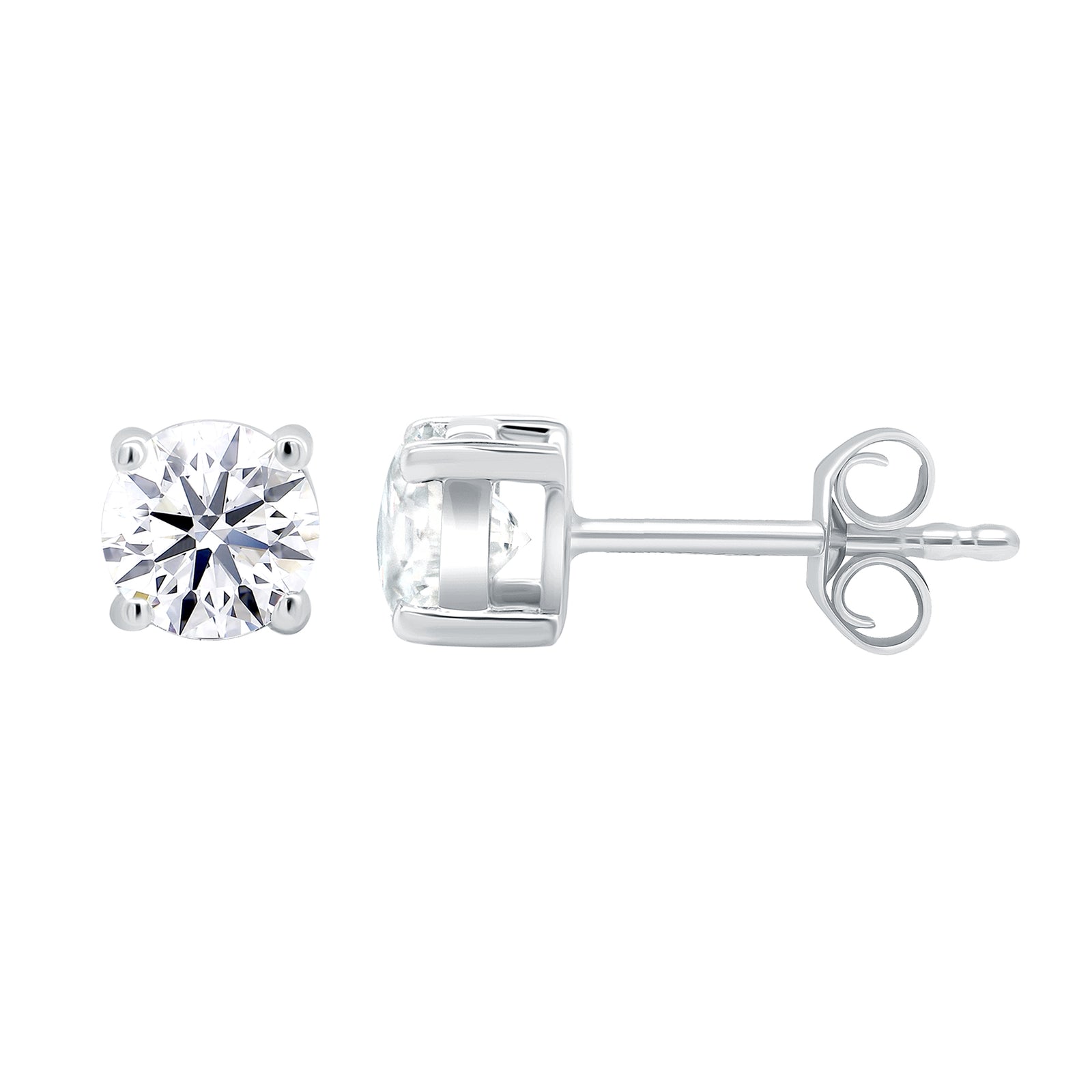 9ct white gold lab grown E/VS Diamond studs 1.50cts LG