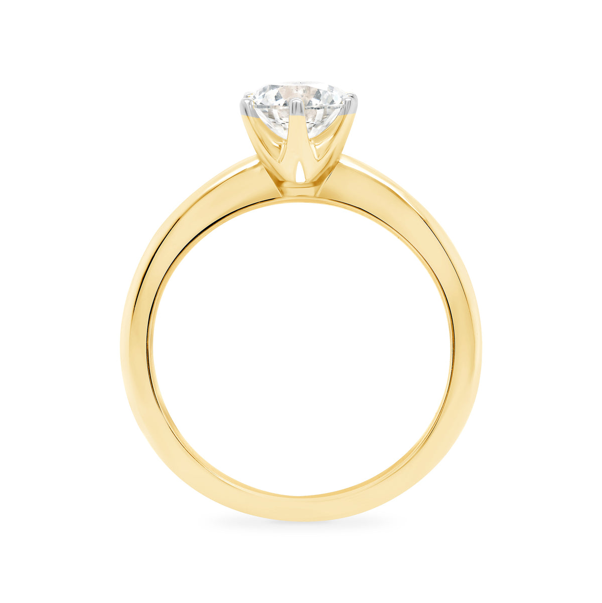 9ct gold lab grown E/VS Diamond single stone ring 0.50cts LG
