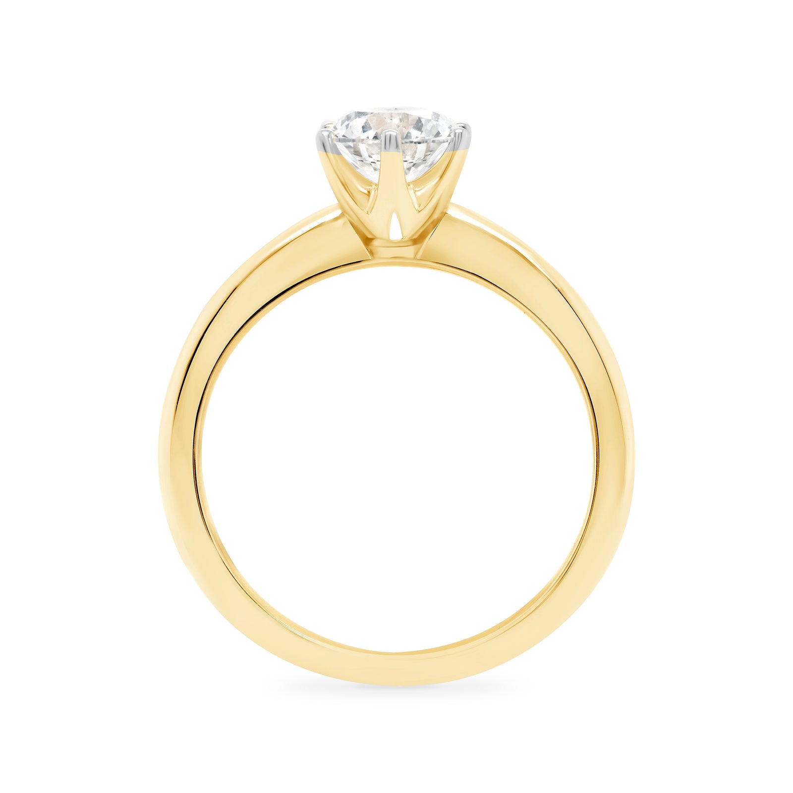 9ct gold lab grown E/VS Diamond single stone ring 0.50cts LG