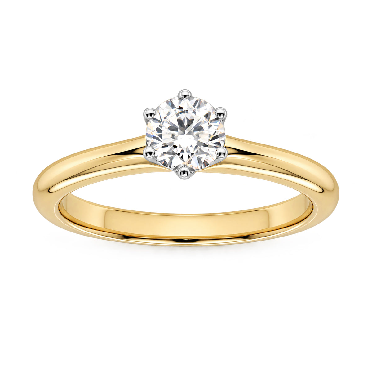 9ct gold lab grown E/VS Diamond single stone ring 1.50cts LG