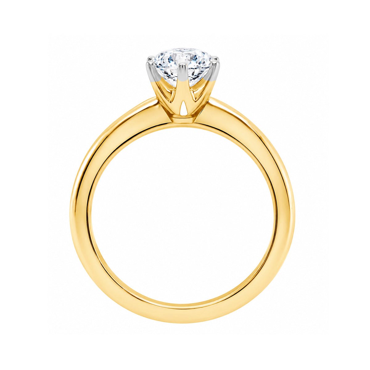 9ct gold lab grown E/VS Diamond single stone ring 2.00cts LG