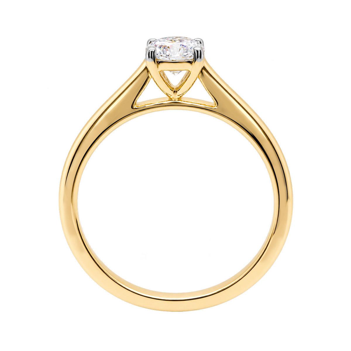 9ct gold lab grown E/VS Diamond single stone ring 1.50cts LG