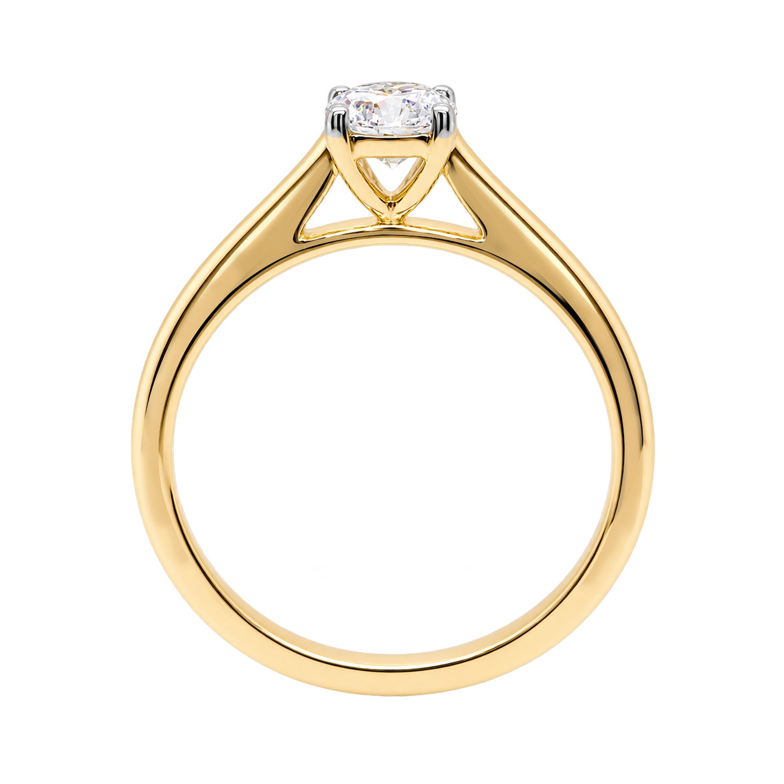 9ct gold lab grown E/VS Diamond single stone ring 1.50cts LG