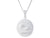 Silver 22mm round double sided St. Christopher & 20" chain