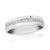 9ct white gold diamond set half eternity ring 0.10ct