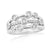 9ct white gold diamond set 'bubble' style ring 0.50ct