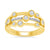 9ct gold diamond set 'bubble' style ring 0.30ct