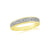 9ct gold two row diamond set half eternity ring 0.21ct
