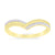 9ct gold diamond set wishbone ring 0.10ct