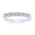 9ct white gold 7 stone miracle plate diamond ring 0.15ct