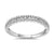 9ct white gold two row diamond set half eternity ring 0.15ct