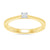 9ct gold single stone diamond ring 0.10ct