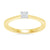 9ct gold single stone diamond ring 0.15ct