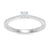 9ct white gold single stone diamond ring 0.15ct