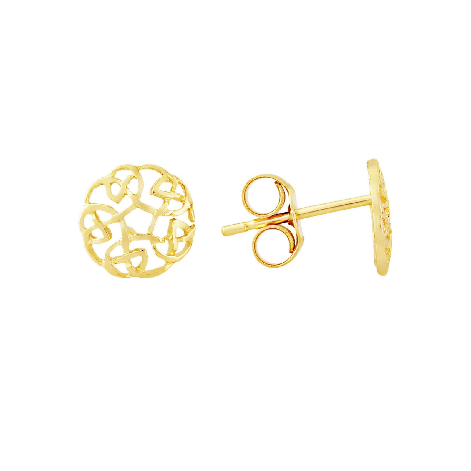 9ct gold celtic stud earrings