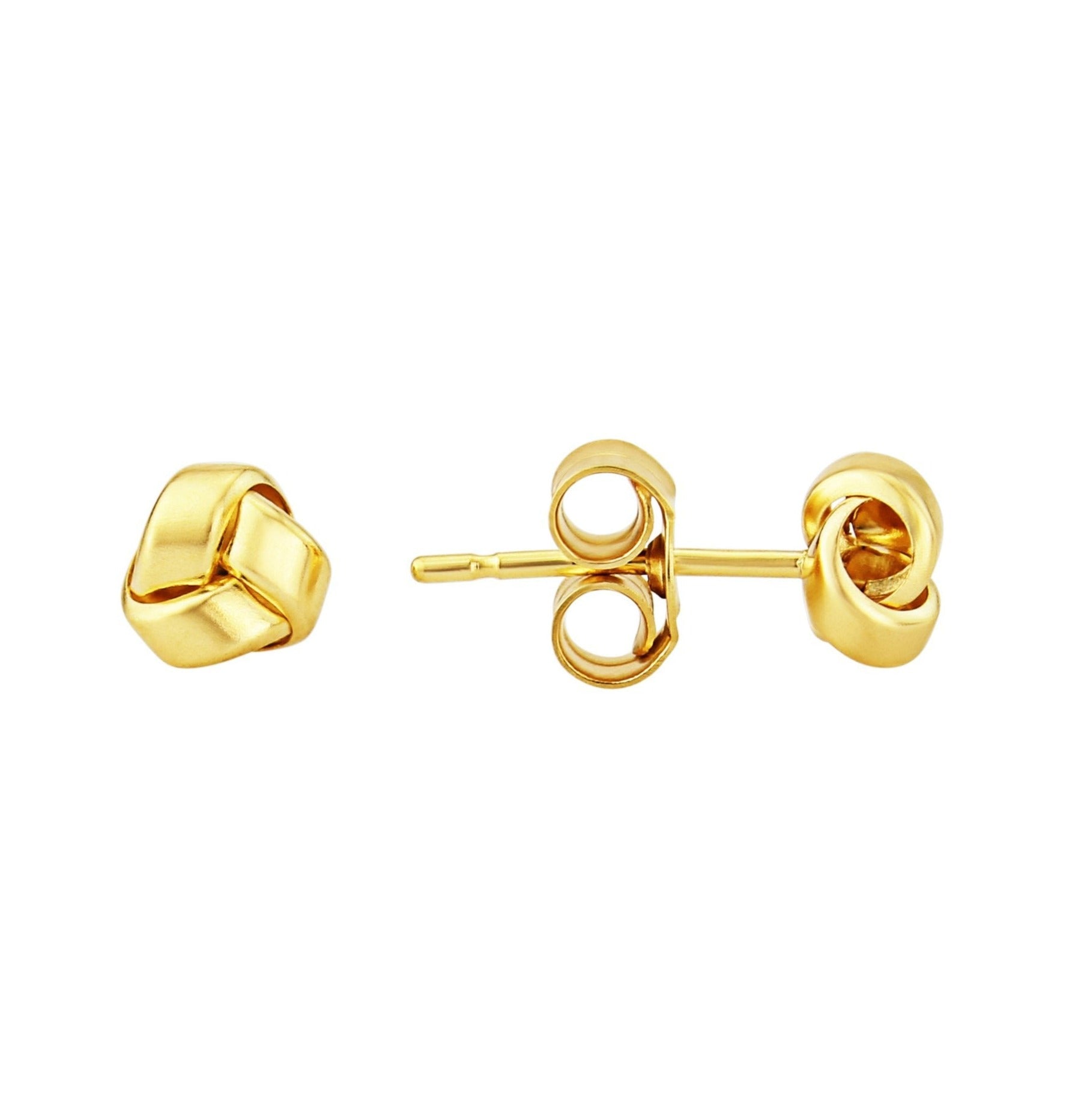 9ct gold knot studs