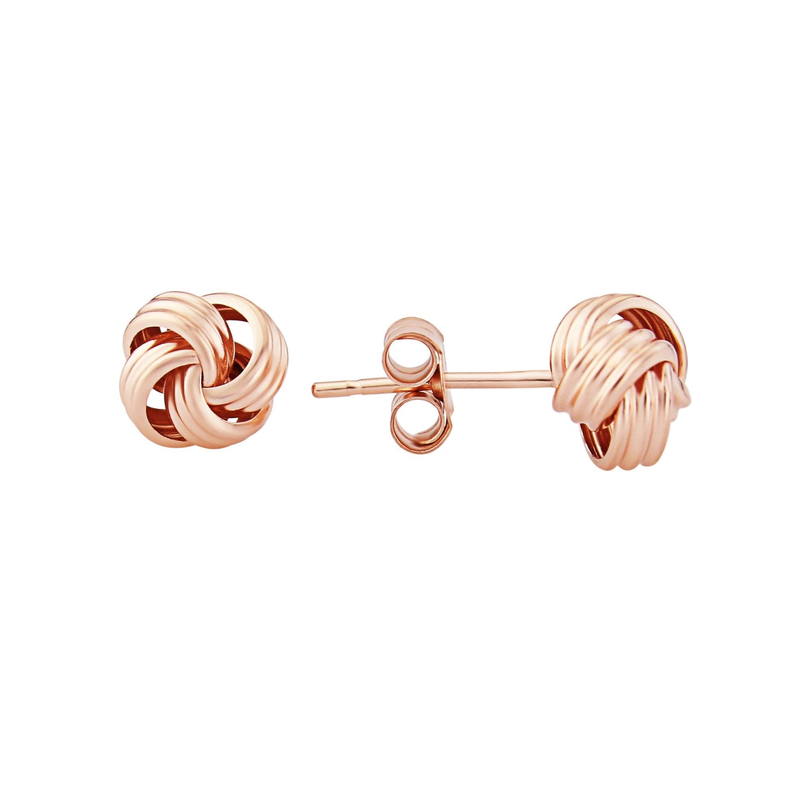 9ct rose gold studs