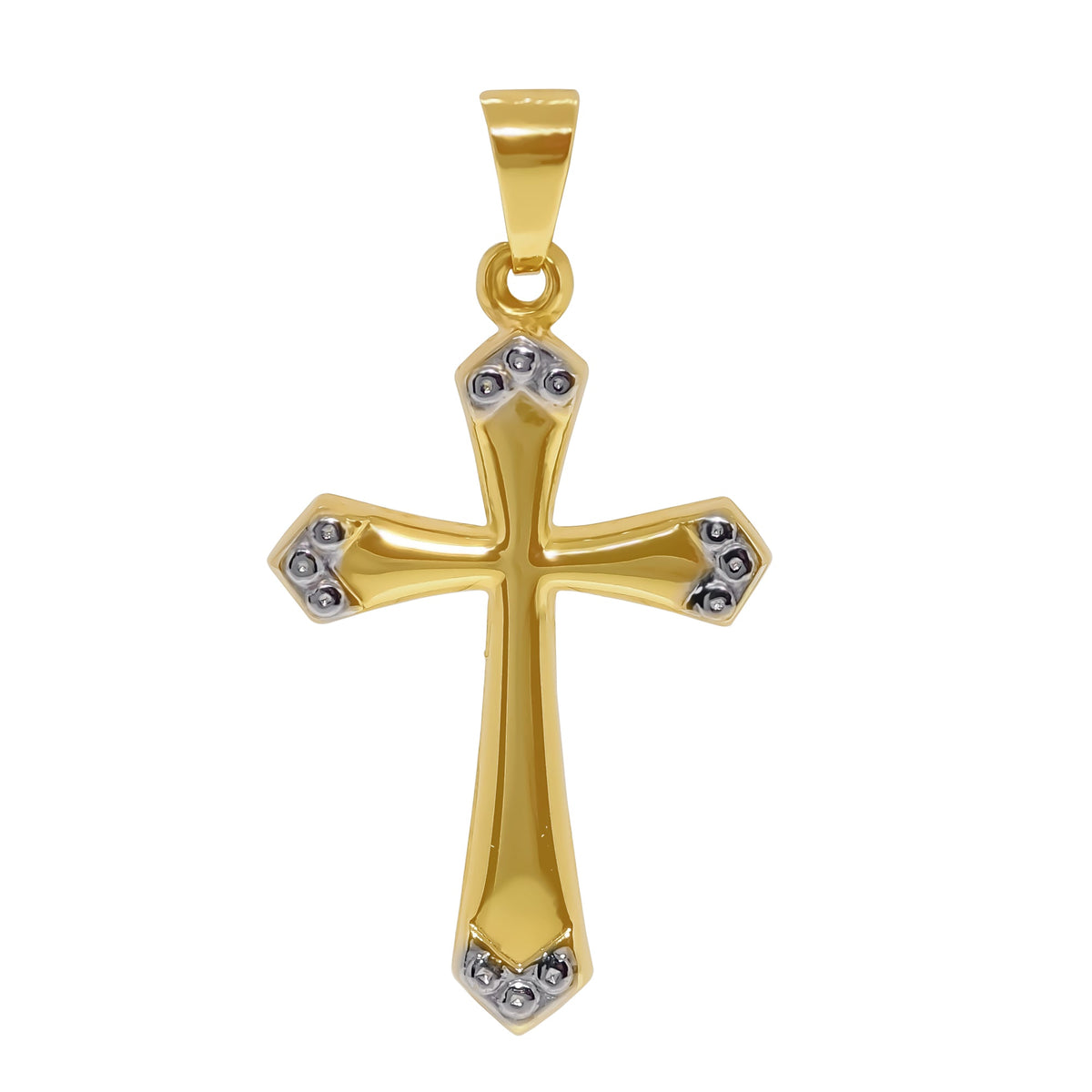 9ct gold 23mm cross