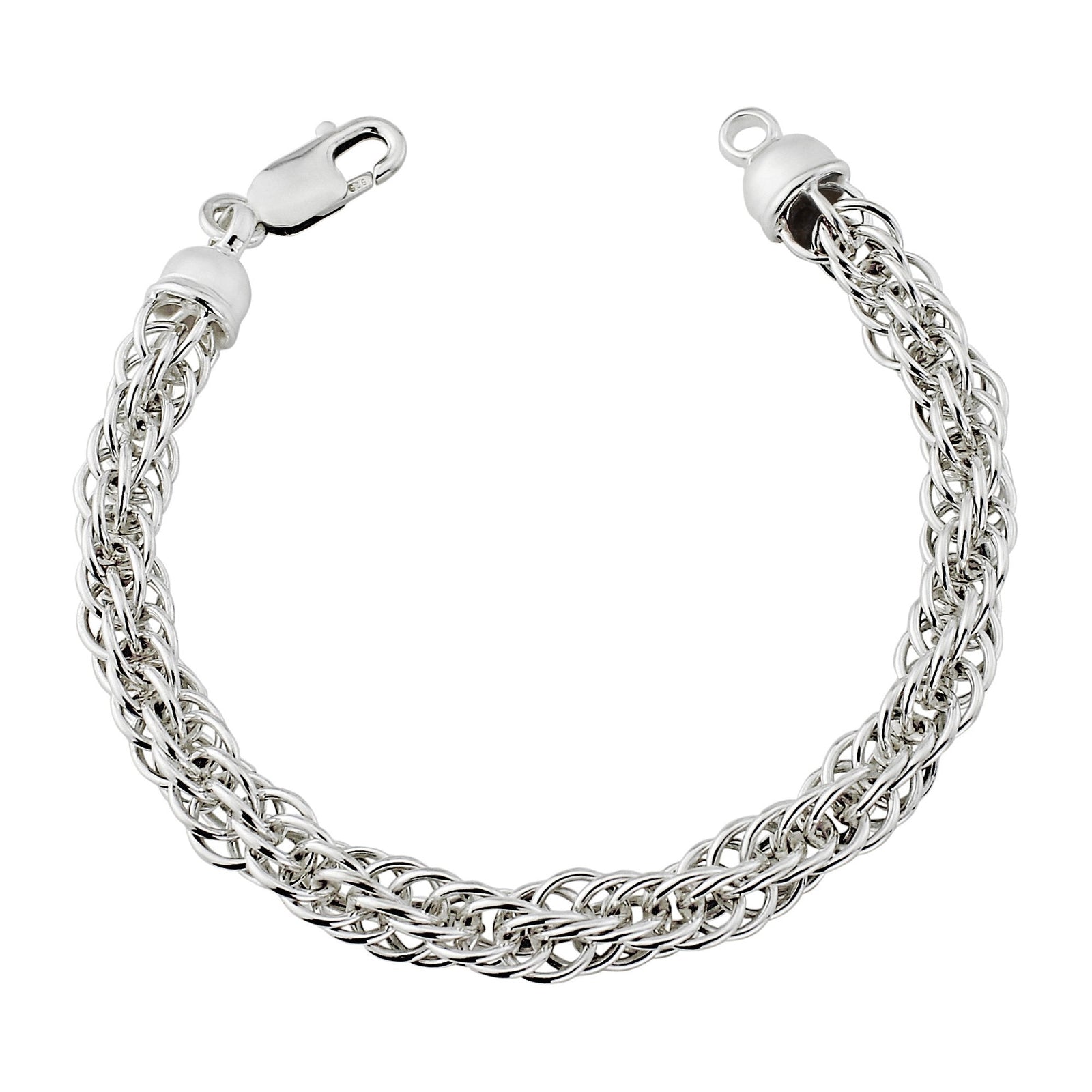 silver fancy twist bracelet