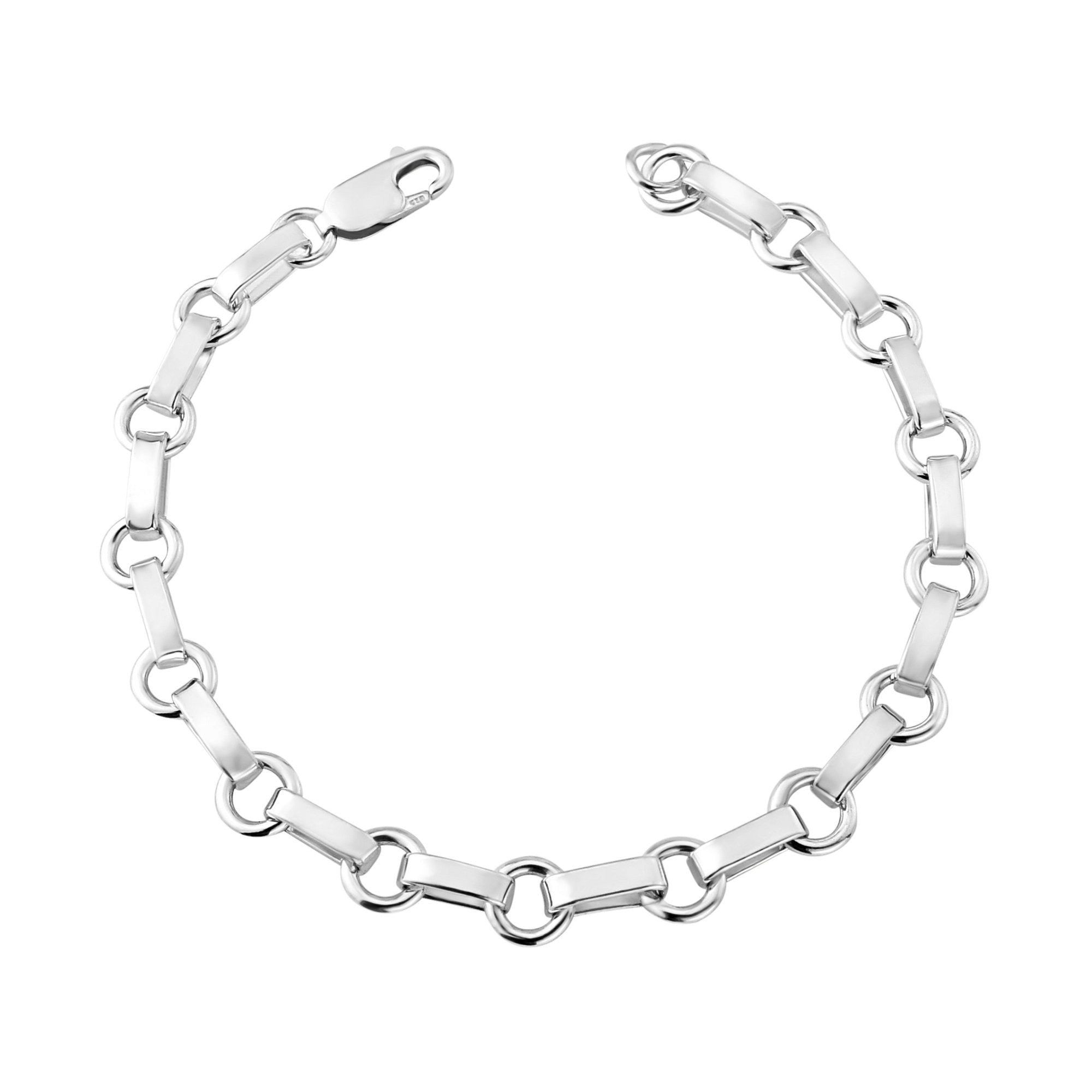 silver hand made fancy bracelet